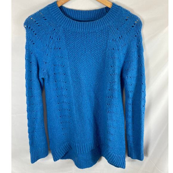 Ann Taylor LOFT Blue Knit Sweater Size Small - Picture 1 of 6